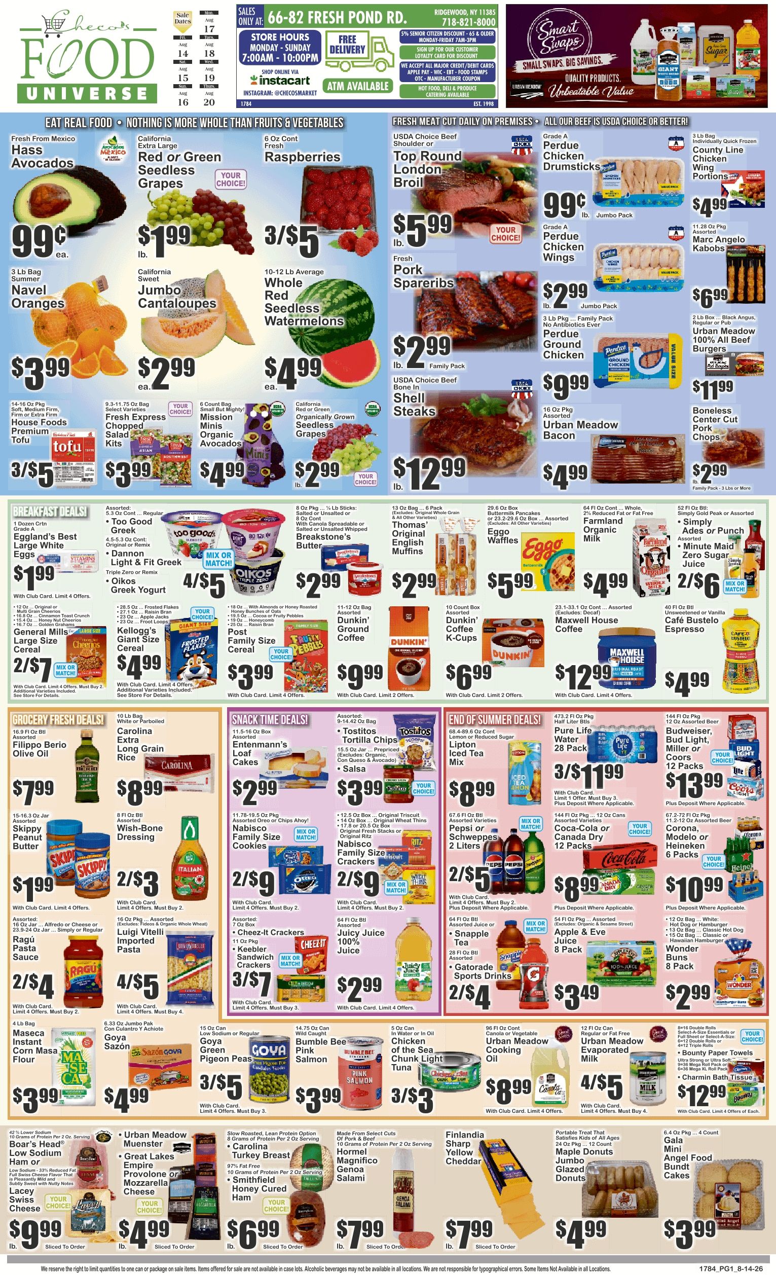 Food Universe (Ridgewood, NY) Weekly Ad August 14 - 20, 2026
