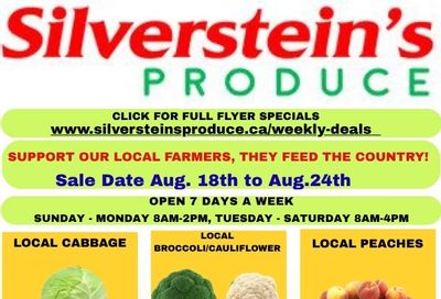 Silverstein's Produce Flyer August 18 to 24