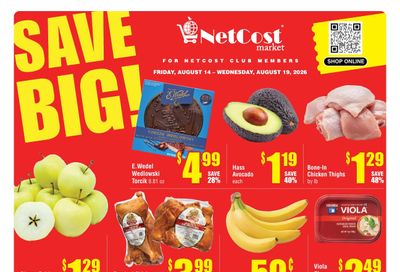 NetCost Market (New Jersey, Pennsylvania) Weekly Ad August 14 - 19, 2026