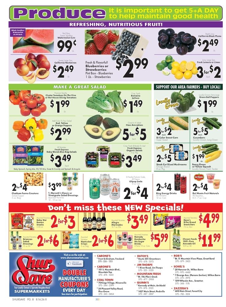 Rob's Market Weekly Ad August 16 - 22, 2026