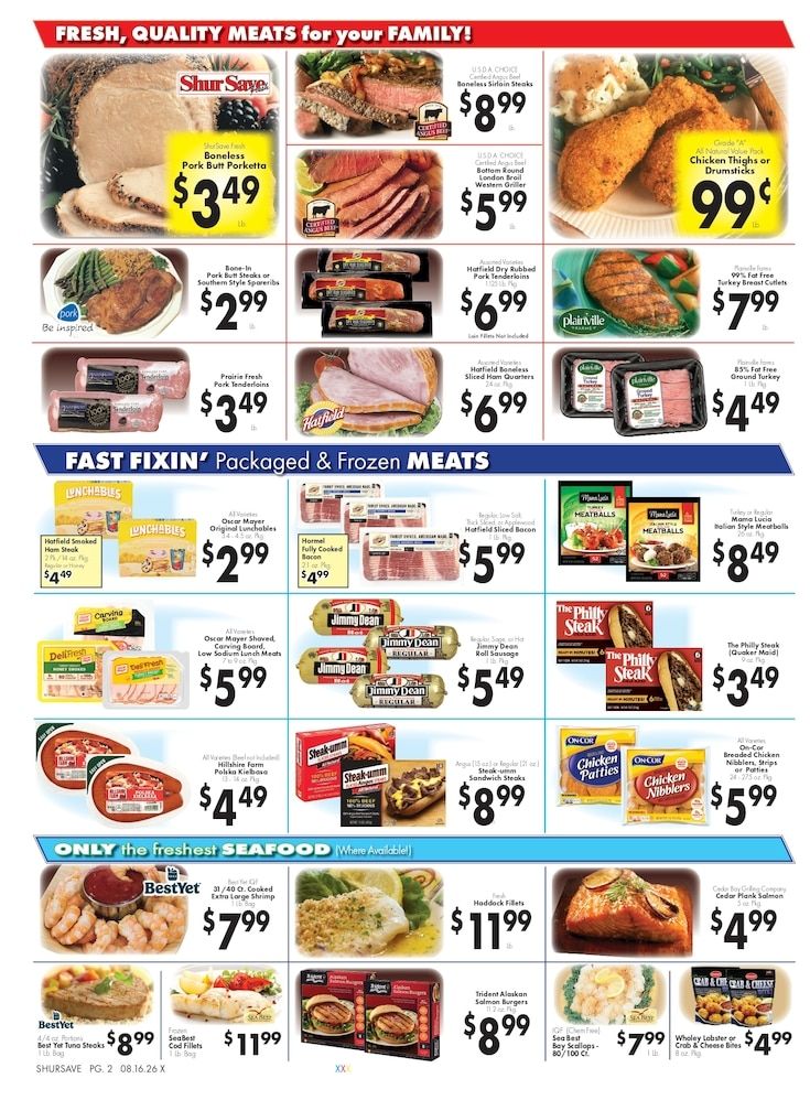 Zazzera's Supermarket ShurSave Weekly Ad August 16 - 22, 2026