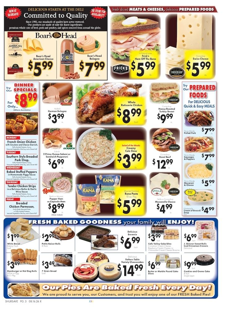 Zazzera's Supermarket ShurSave Weekly Ad August 16 - 22, 2026