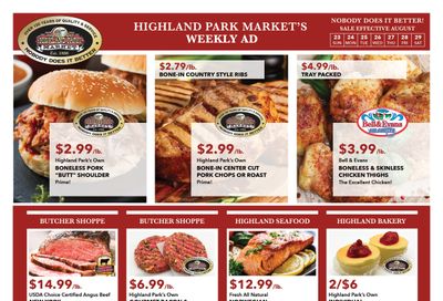 Highland Park Market Weekly Ad August 23 - 29, 2026