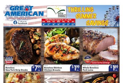 Valley Market and Jim's Great American Weekly Ad August 16 - 22, 2026