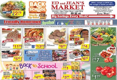 Ed and Jean's Market Weekly Ad August 16 - 22, 2026