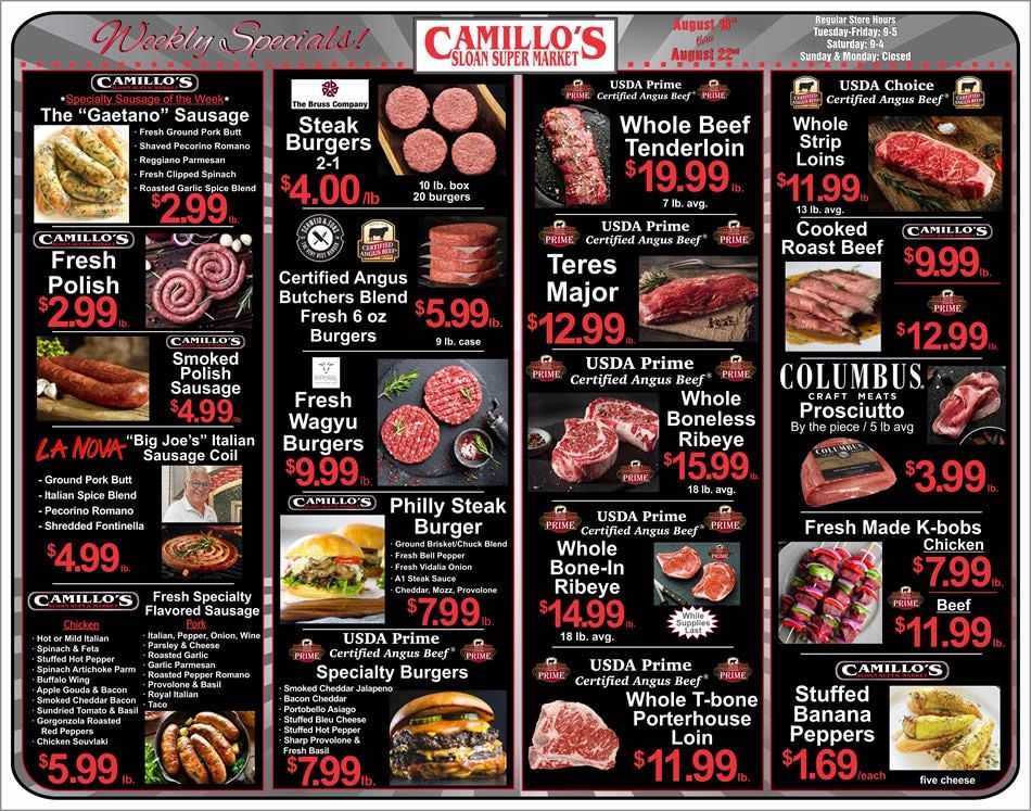 Sloan Super Market Weekly Ad August 16 - 22, 2026