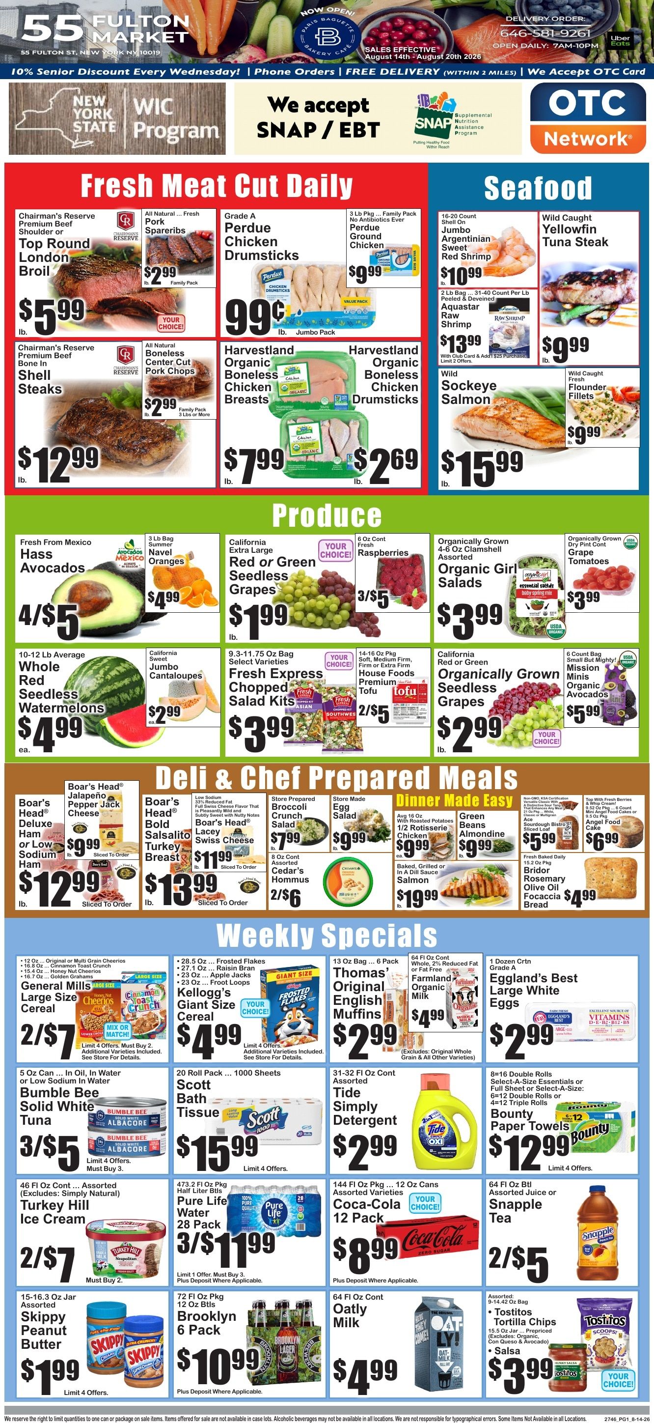 55 Fulton Market Weekly Ad August 14 - 20, 2026