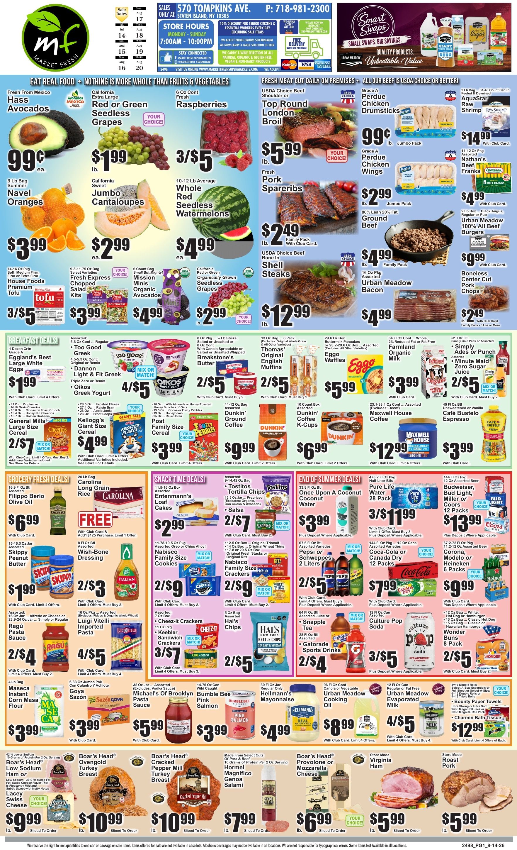 Market Fresh Supermarkets Weekly Ad August 14 - 20, 2026