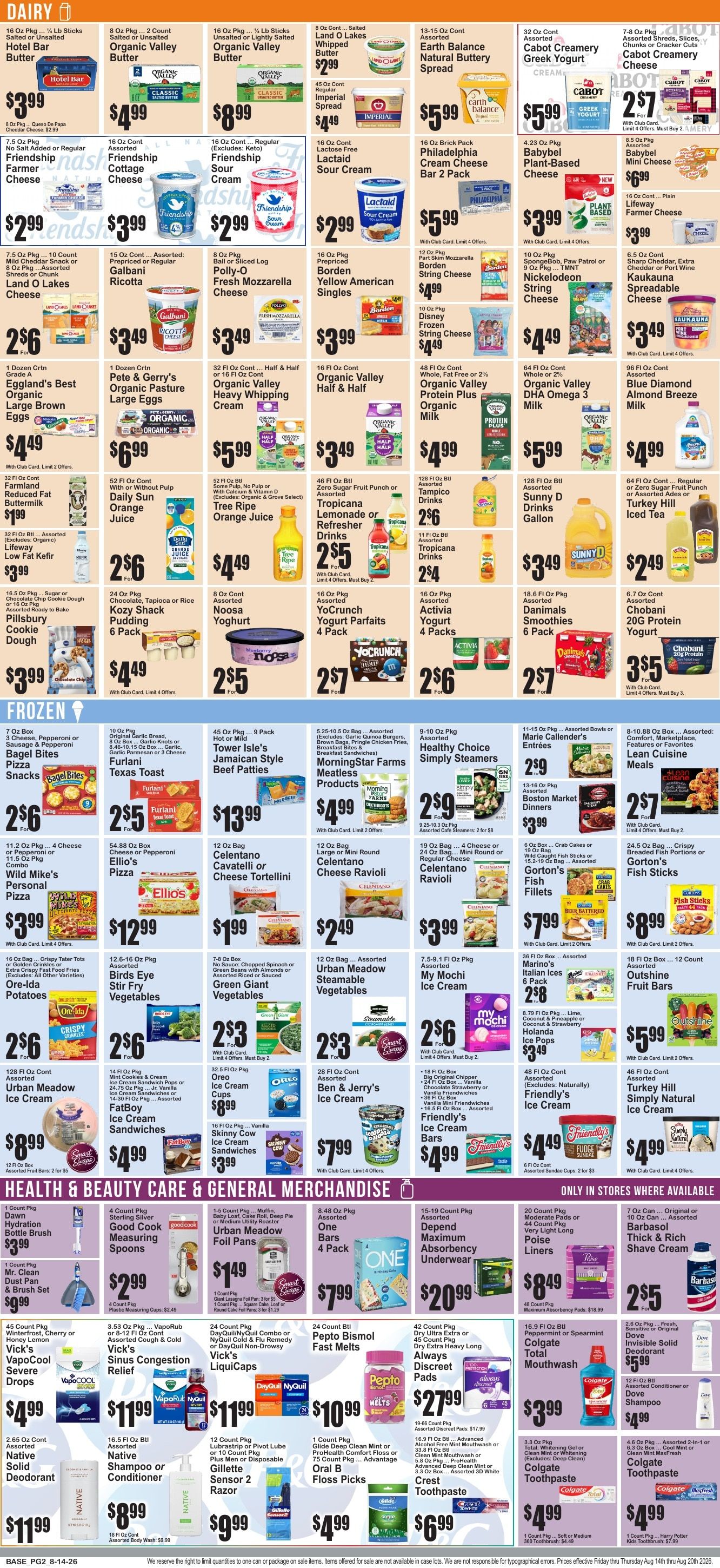 Market Fresh Supermarkets Weekly Ad August 14 - 20, 2026