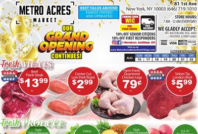 Metro Acres Market Weekly Ad August 16 - 22, 2026