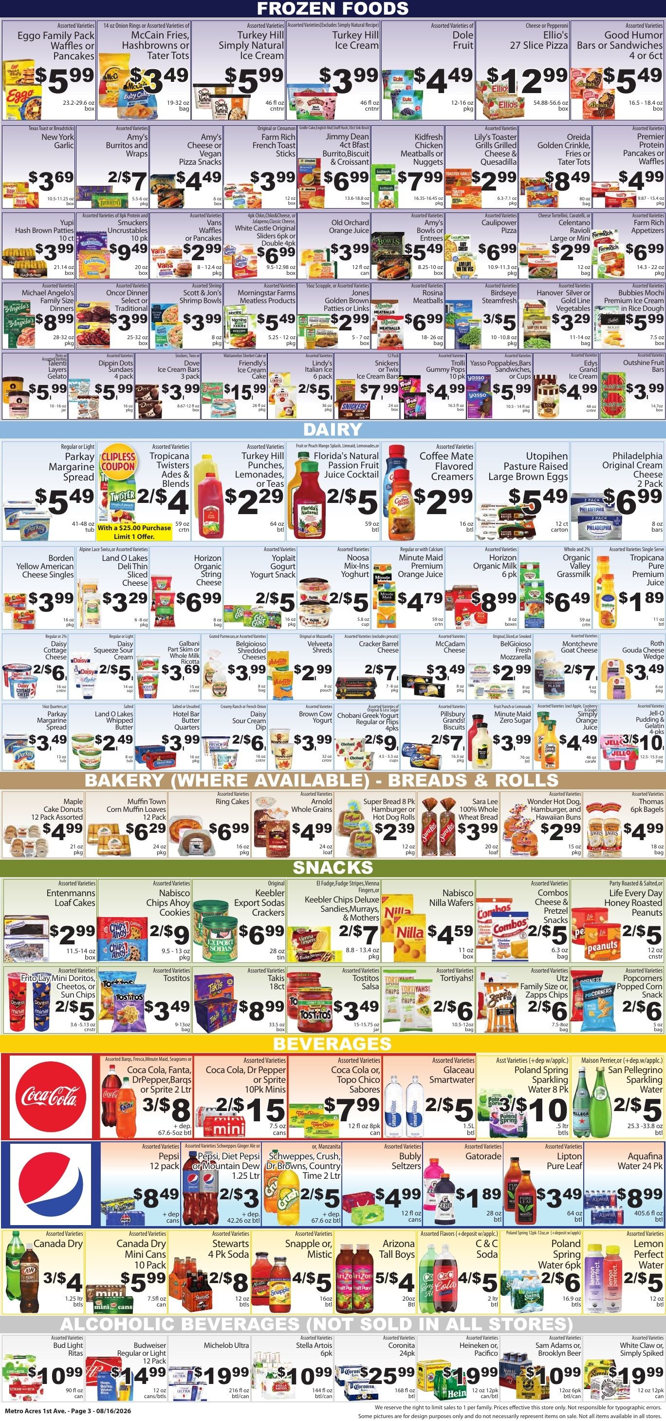 Metro Acres Market Weekly Ad August 16 - 22, 2026