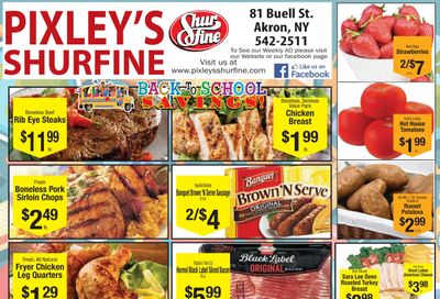 Pixley's Shurfine Food Mart Weekly Ad August 16 - 22, 2026