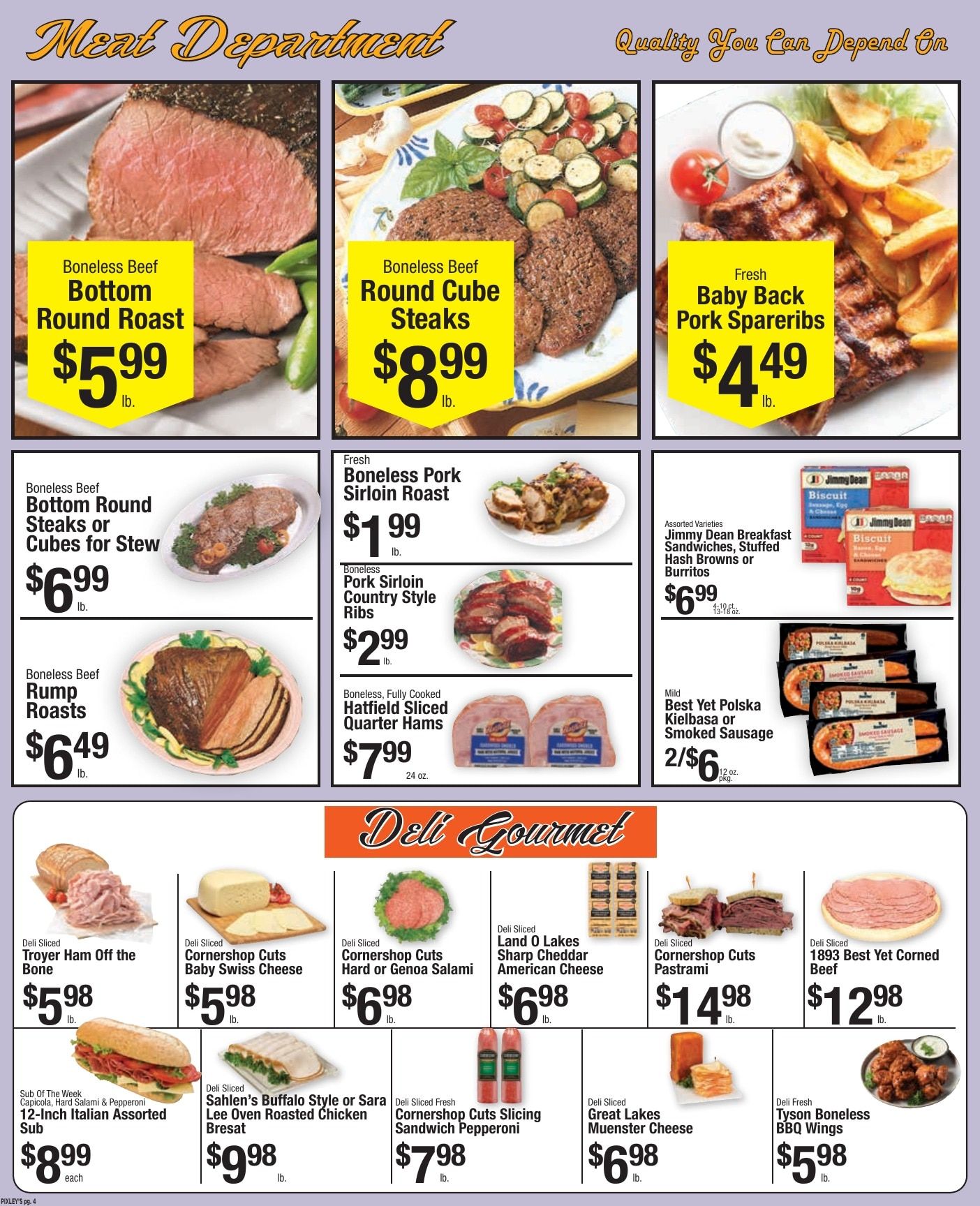 Pixley's Shurfine Food Mart Weekly Ad August 16 - 22, 2026