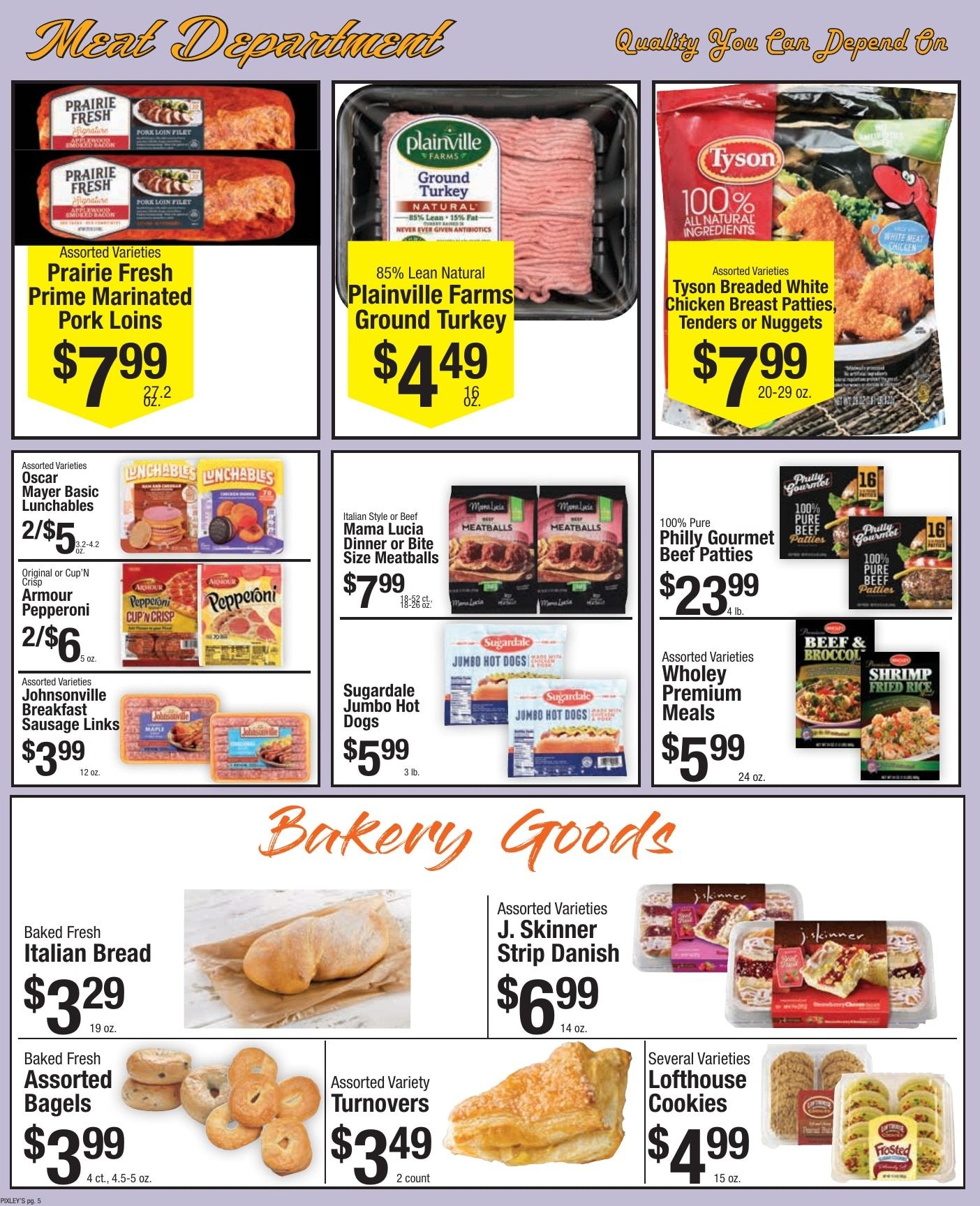 Pixley's Shurfine Food Mart Weekly Ad August 16 - 22, 2026