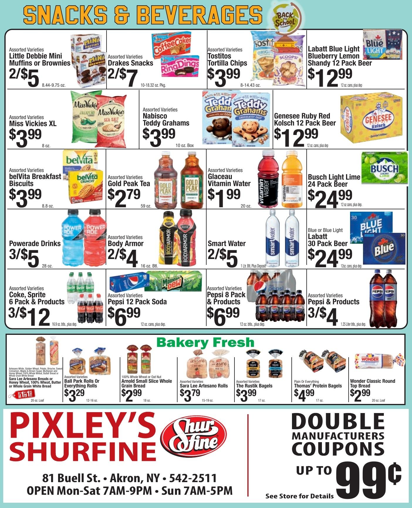 Pixley's Shurfine Food Mart Weekly Ad August 16 - 22, 2026