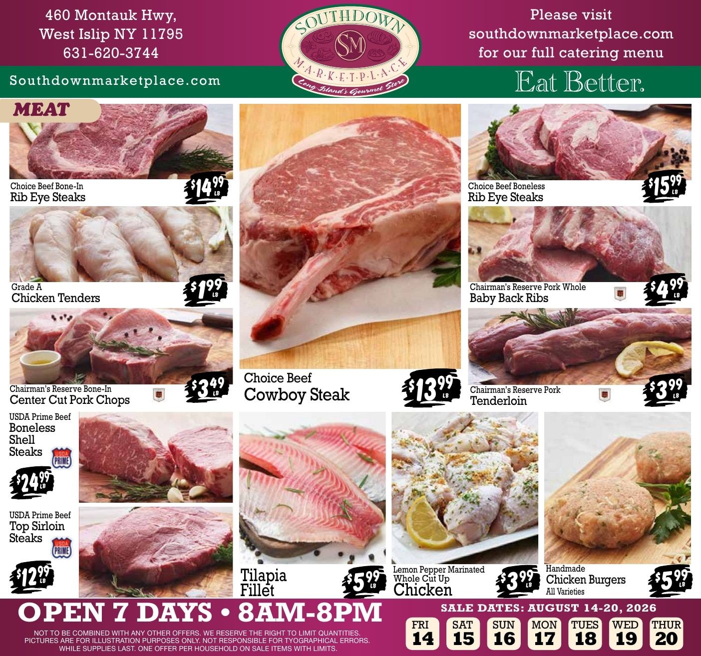 Southdown Marketplace (West Islip, NY) Weekly Ad August 14 - 20, 2026