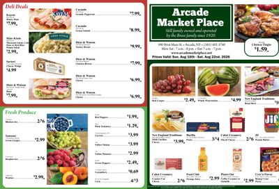 Arcade Market Place Weekly Ad August 16 - 22, 2026