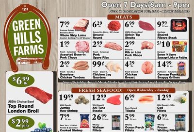 Green Hills Farms Weekly Ad August 16 - 22, 2026