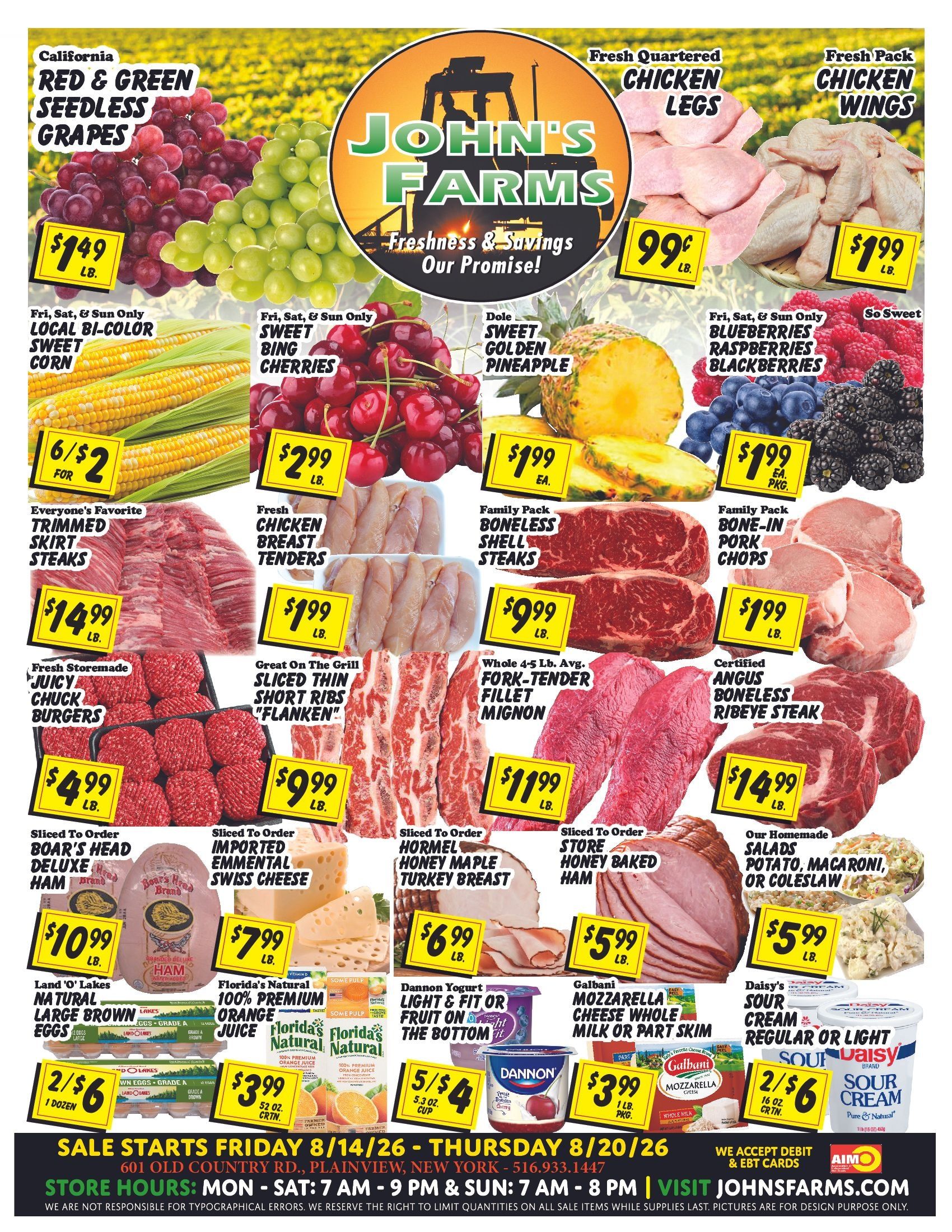 John's Farms Weekly Ad August 14 - 20, 2026
