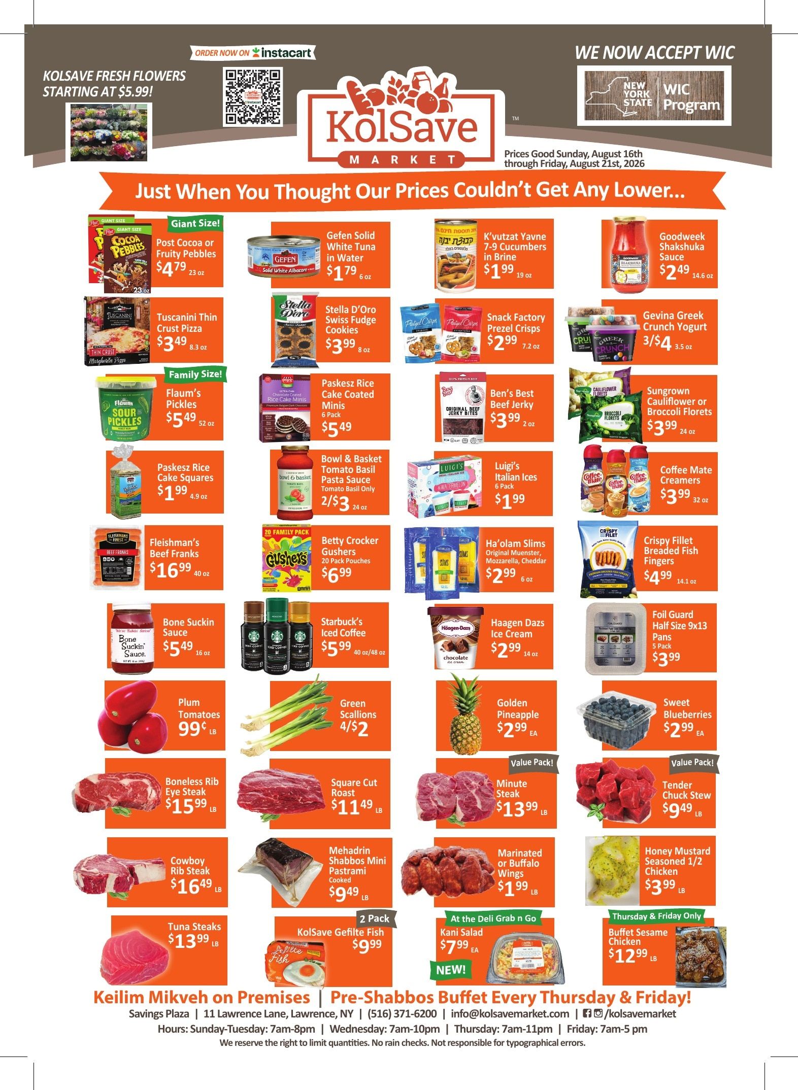 KolSave Market Weekly Ad August 16 - 21, 2026