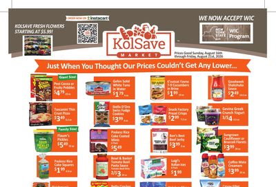 KolSave Market Weekly Ad August 16 - 21, 2026