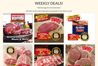 Robert's Quality Fresh Meats Flyer August 17 to 24