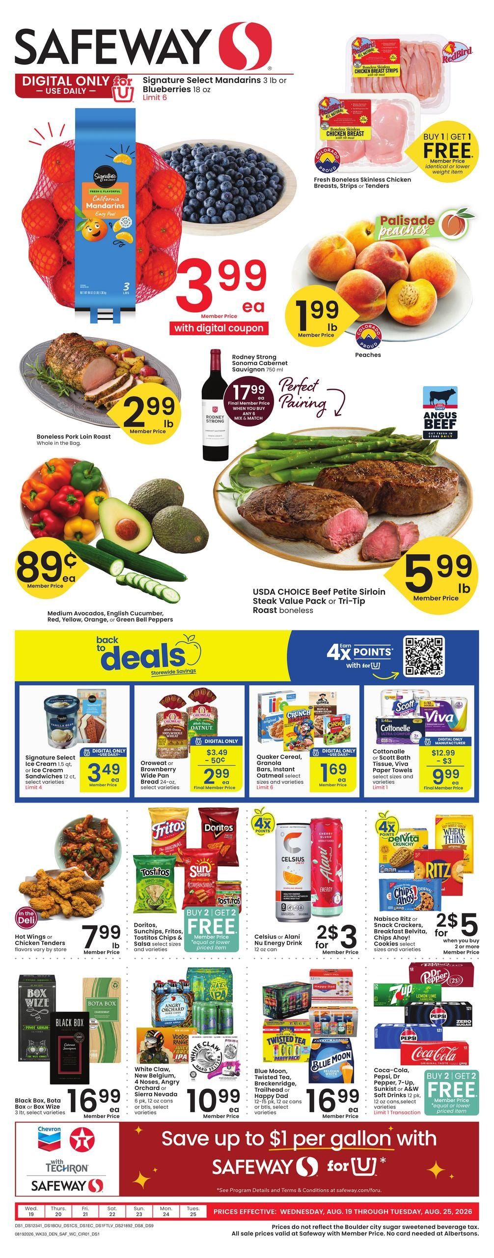 Safeway (Arvada Area, CO) Weekly Ad August 19 - 25, 2026