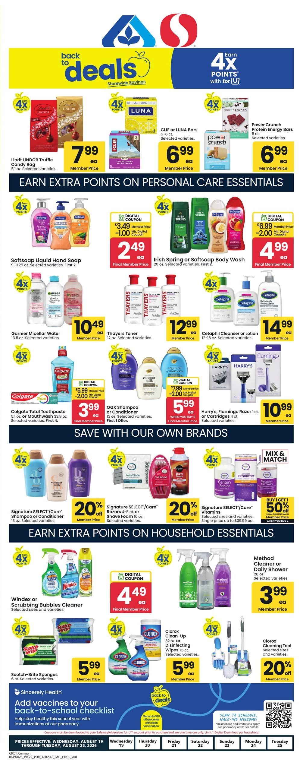 Safeway (Astoria Area, OR) Weekly Ad August 19 - 25, 2026