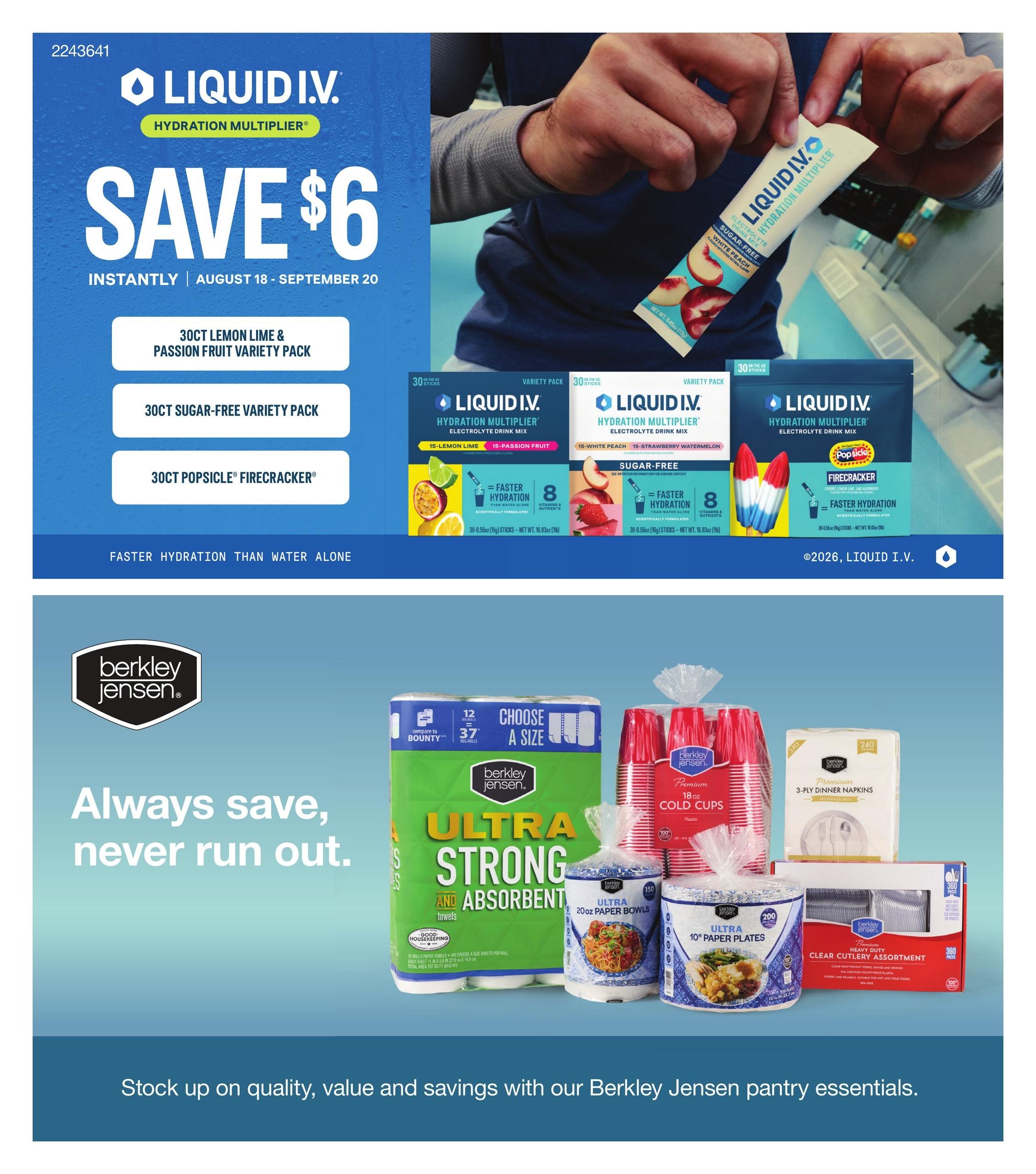 BJ's Wholesale Club Smart Saver Weekly Ad August 18 - September 20, 2026