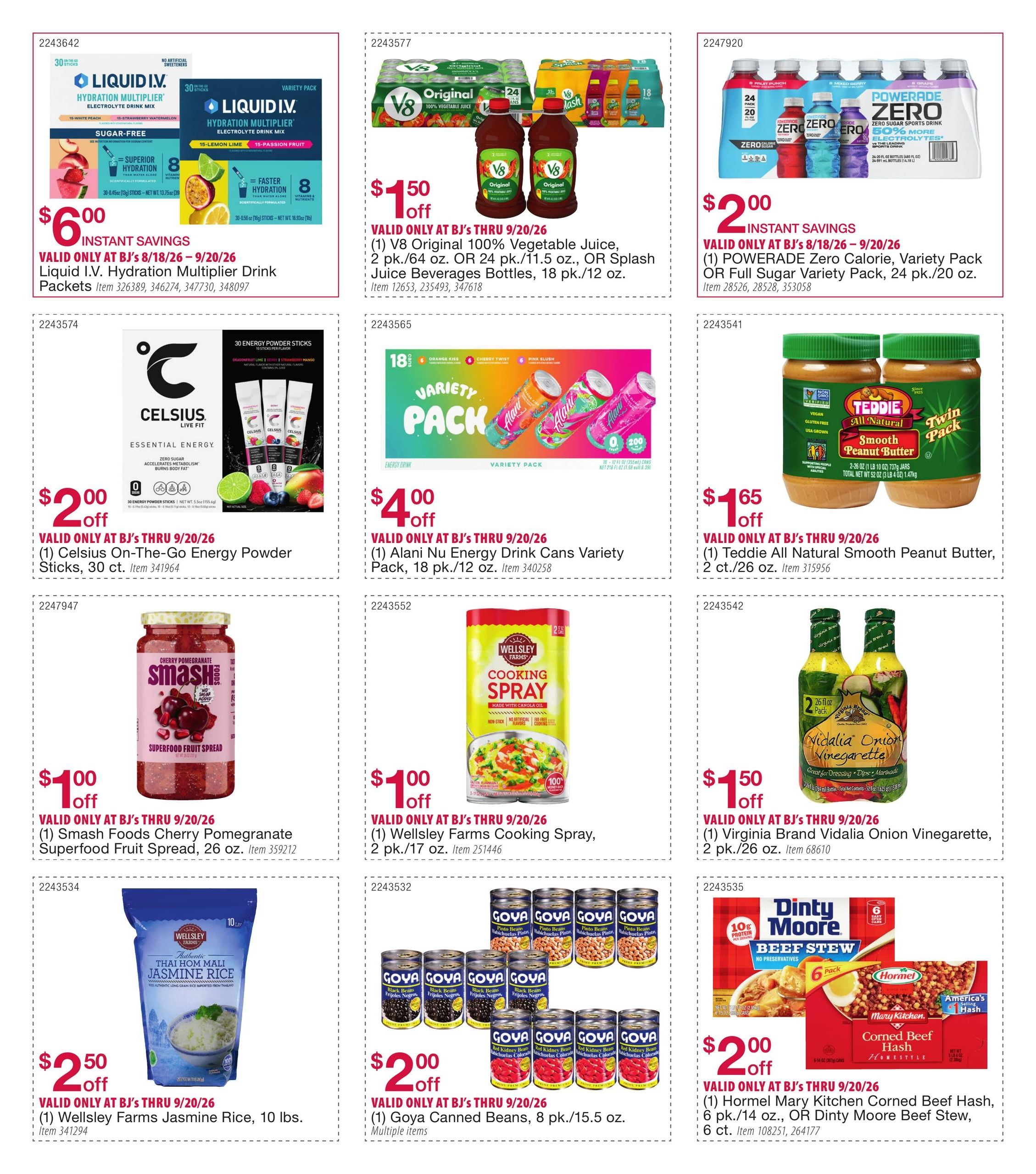 BJ's Wholesale Club Smart Saver Weekly Ad August 18 - September 20, 2026