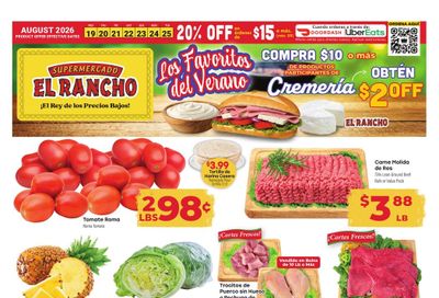 El Rancho Supermercado (Dallas-Mesquite Area, TX) Weekly Ad August 19 - 25, 2026