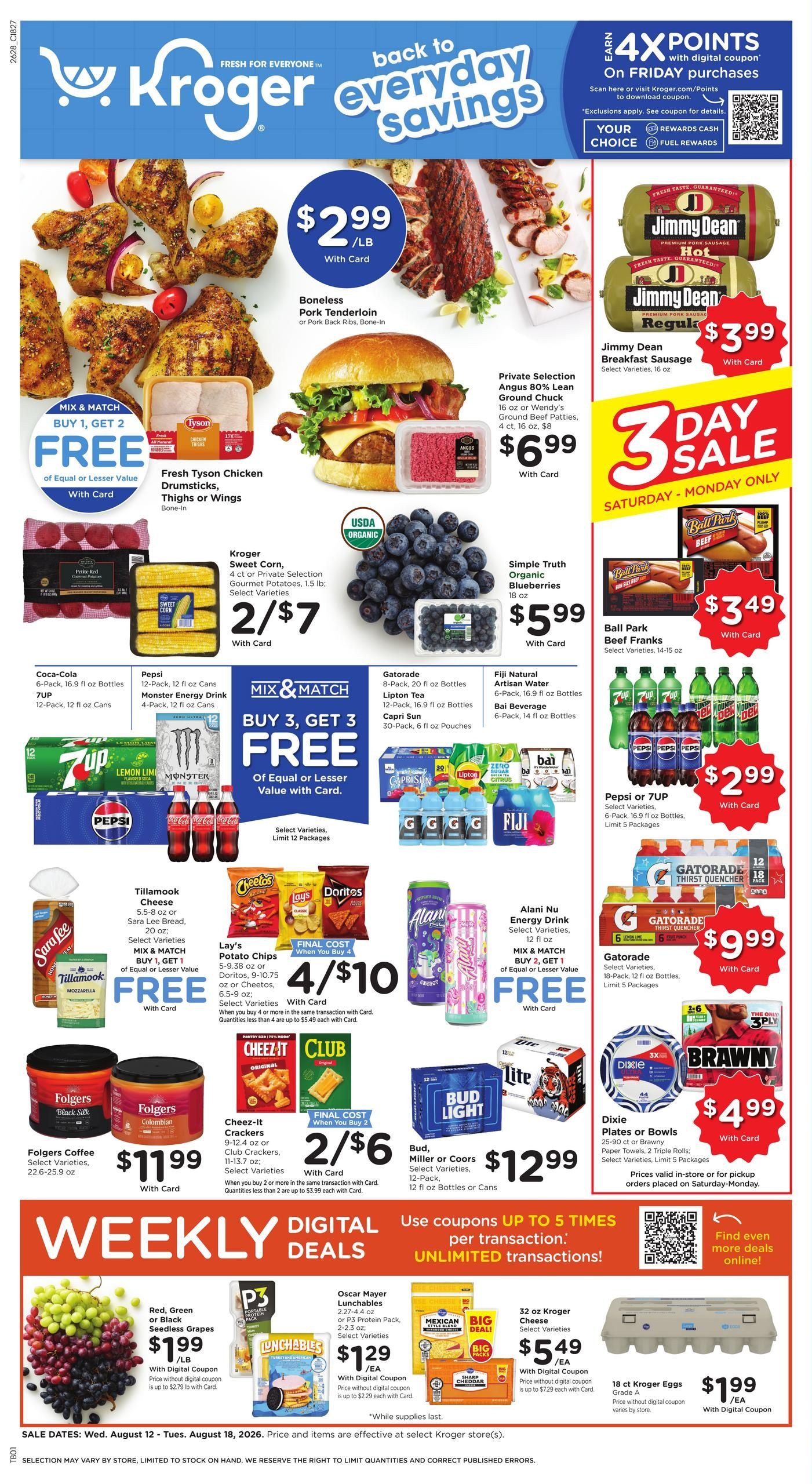 Kroger (Laurel Area, IN) Weekly Ad August 12 - 18, 2026
