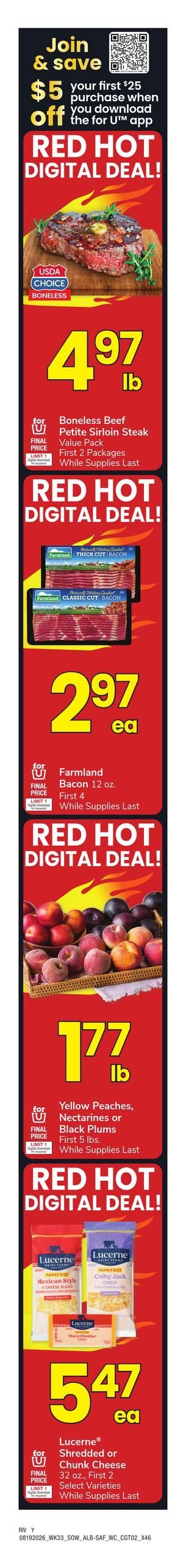 Safeway (Lake Havasu City–Laughlin Area, AZ–NV) Weekly Ad August 19 - 25, 2026