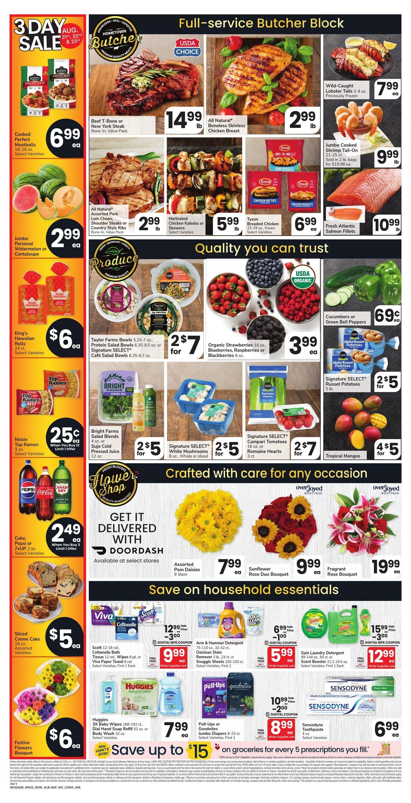 Safeway (Lake Havasu City–Laughlin Area, AZ–NV) Weekly Ad August 19 - 25, 2026