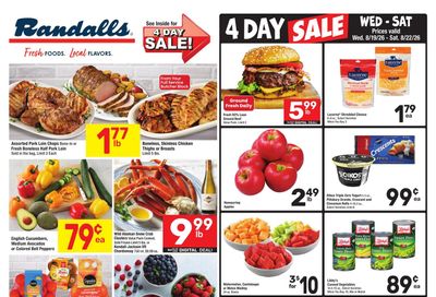 Randalls (Austin–Round Rock Area, TX) Weekly Ad August 19 - 25, 2026