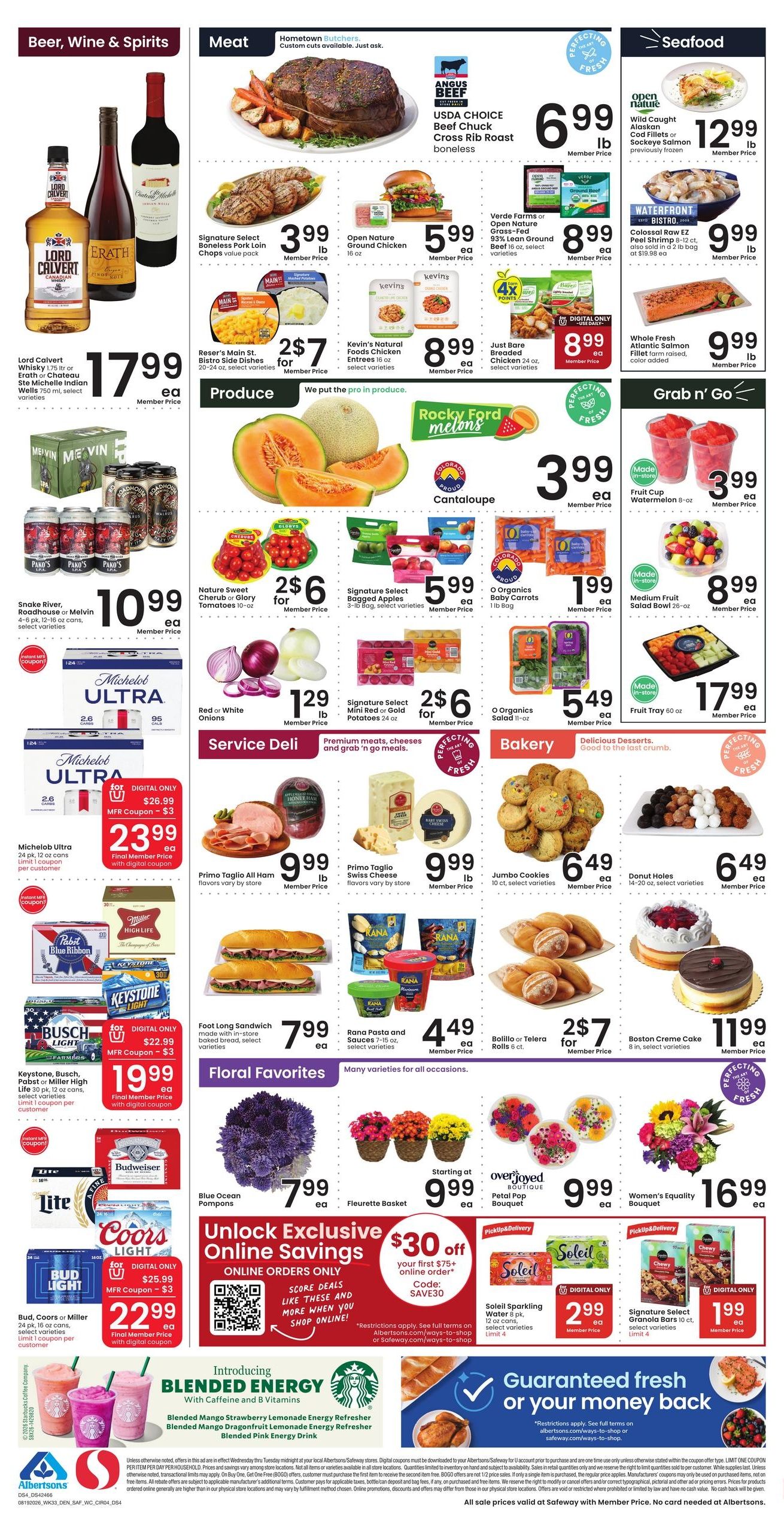 Safeway (Wheatland–Fort Laramie Area, WY) Weekly Ad August 19 - 25, 2026