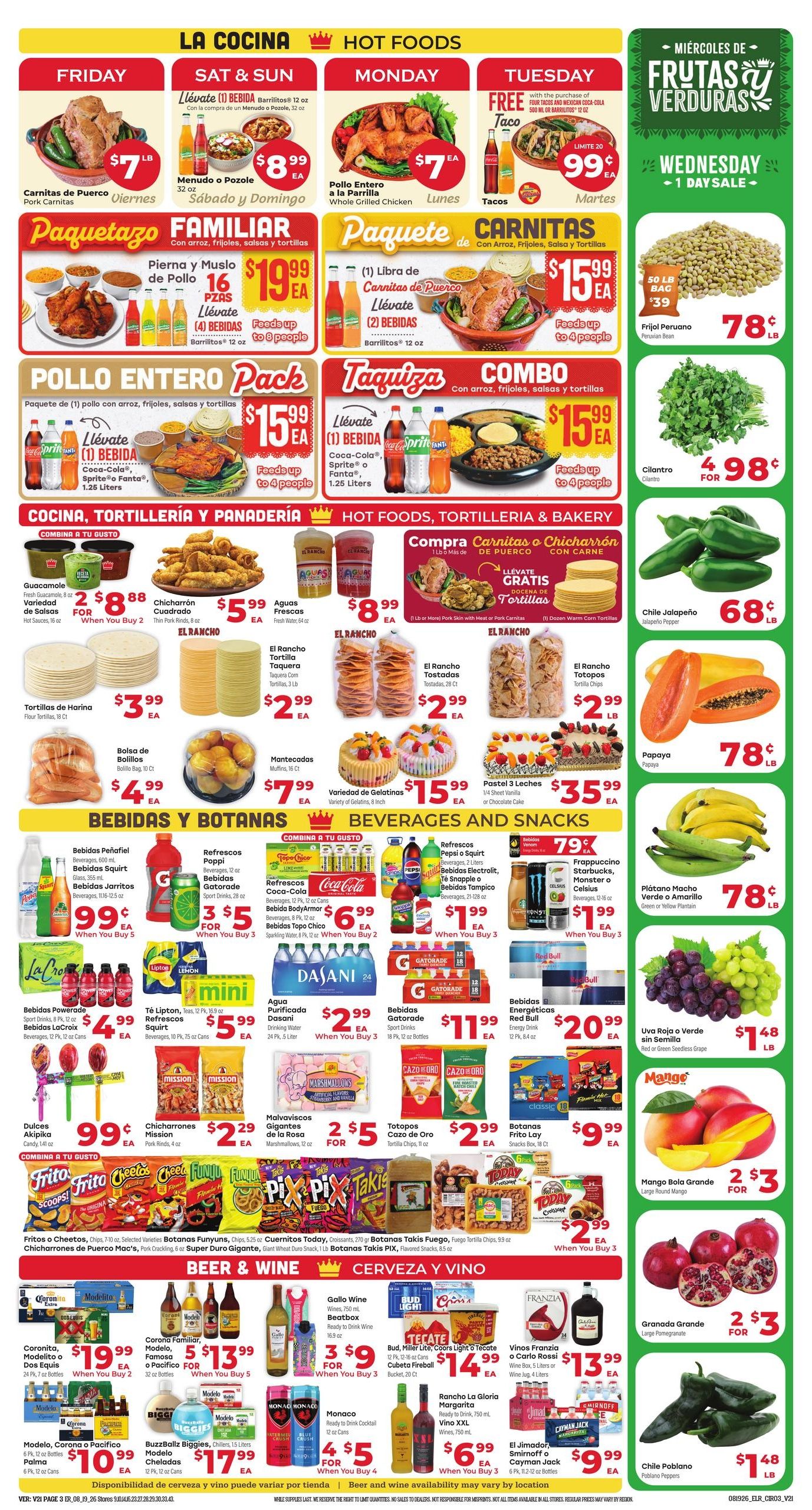 El Rancho Supermercado (Hurst Area, TX) Weekly Ad August 19 - 25, 2026