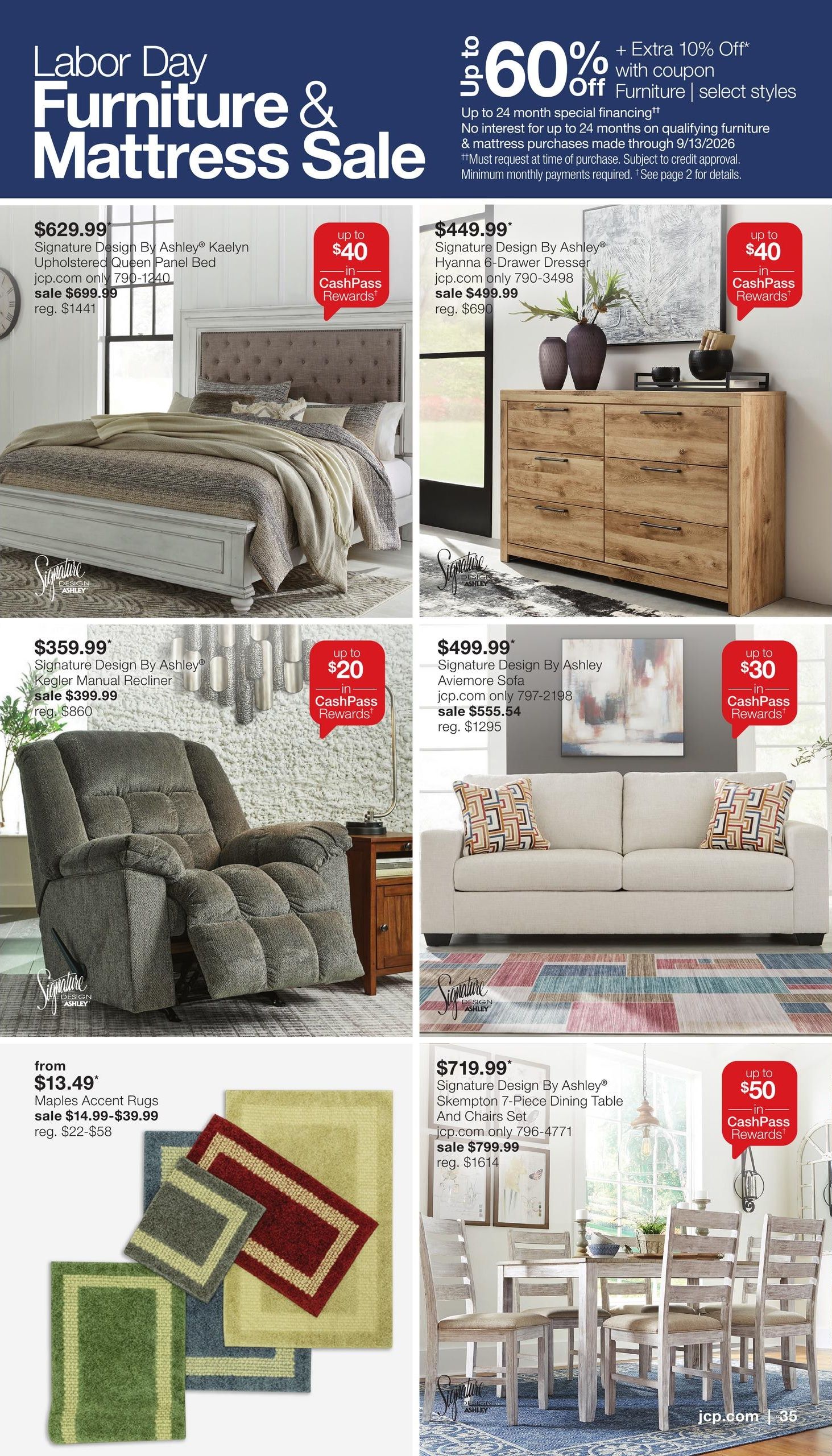 JCPenney Labor Day Home Sale Weekly Ad August 18 - September 14, 2026