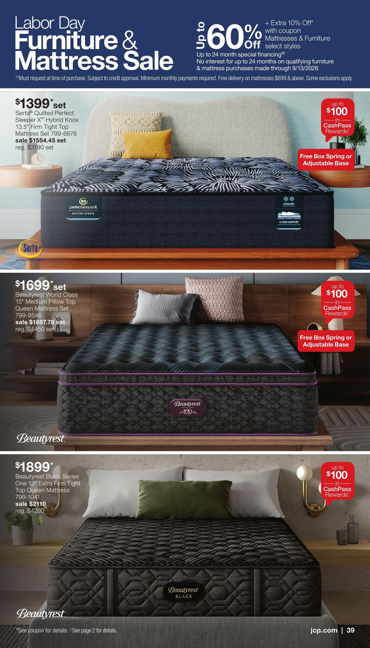 JCPenney Labor Day Home Sale Weekly Ad August 18 - September 14, 2026