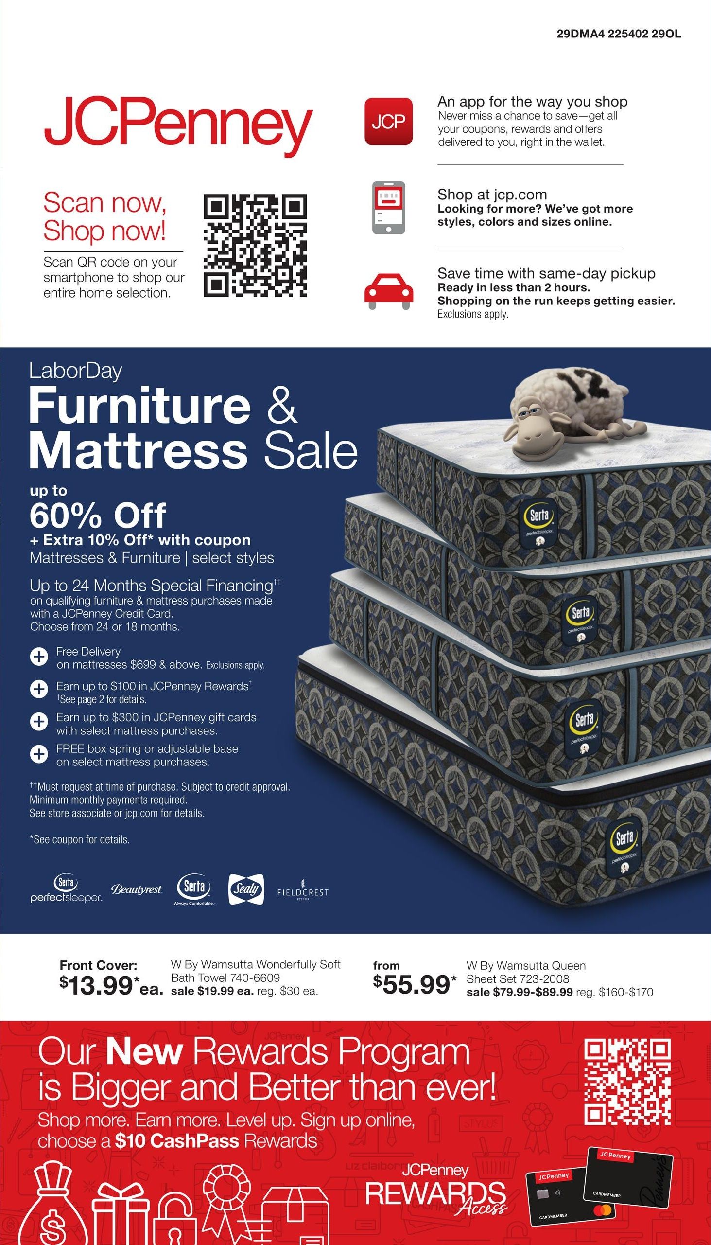 JCPenney Labor Day Home Sale Weekly Ad August 18 - September 14, 2026