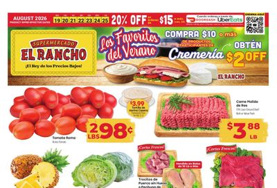 El Rancho Supermercado (Denton Area, TX) Weekly Ad August 19 - 25, 2026