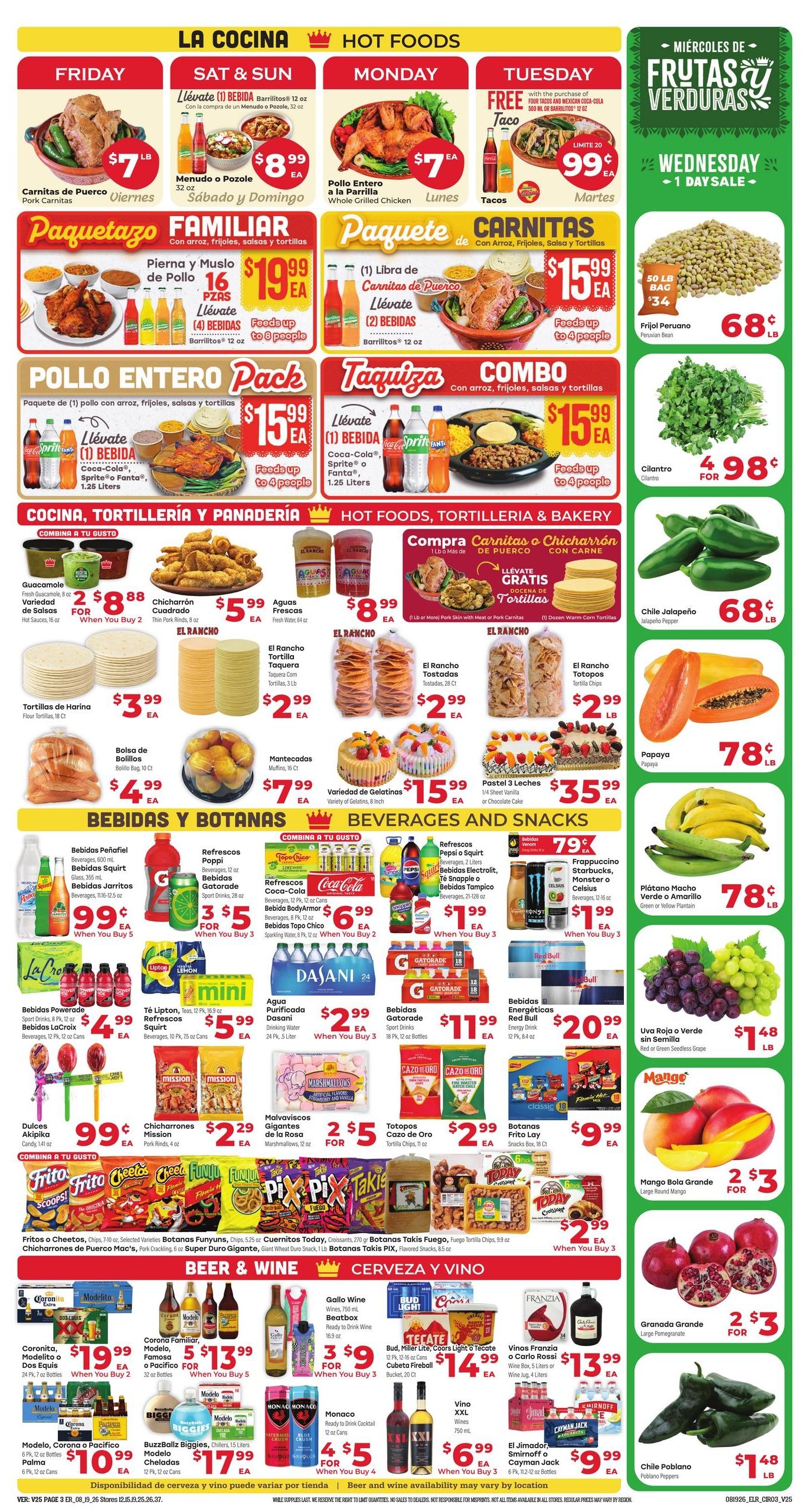El Rancho Supermercado (Southlake Area, TX) Weekly Ad August 19 - 25, 2026