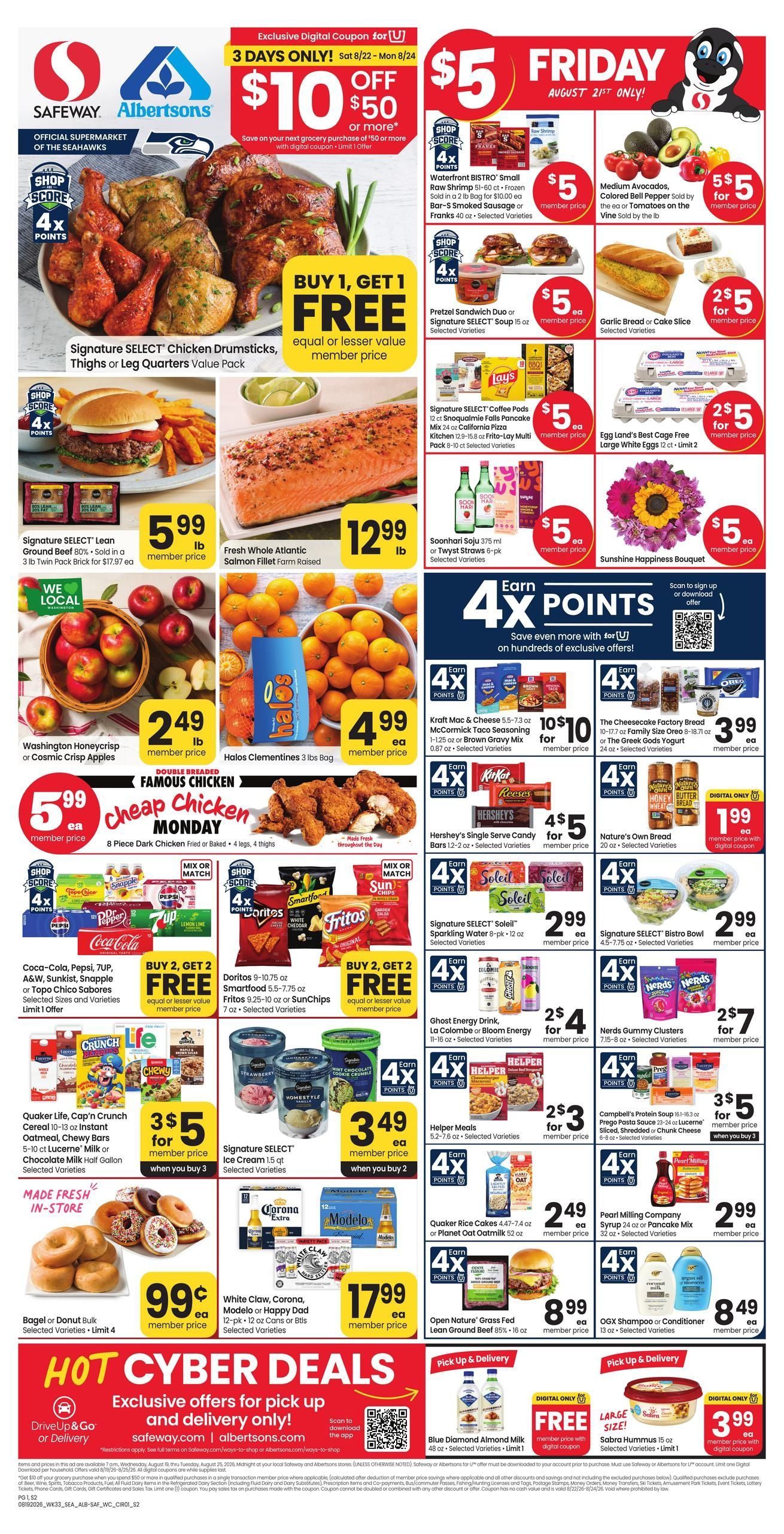 Safeway (Cashmere Area, WA) Weekly Ad August 19 - 25, 2026