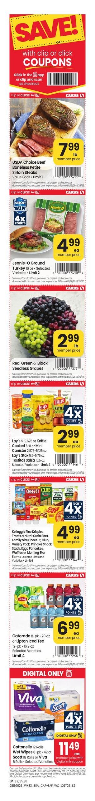 Safeway (Juneau Area, AK) Weekly Ad August 19 - 25, 2026