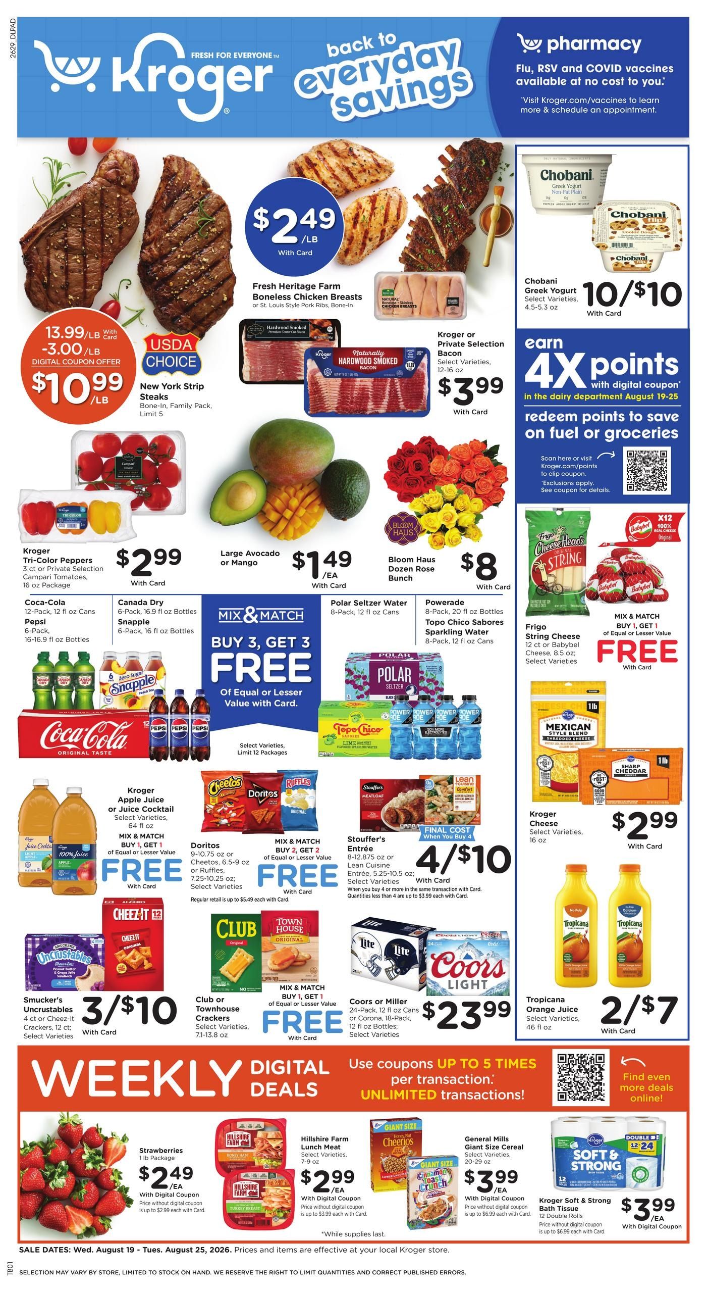 Kroger (Metropolis Area, IL) Weekly Ad August 19 - 25, 2026