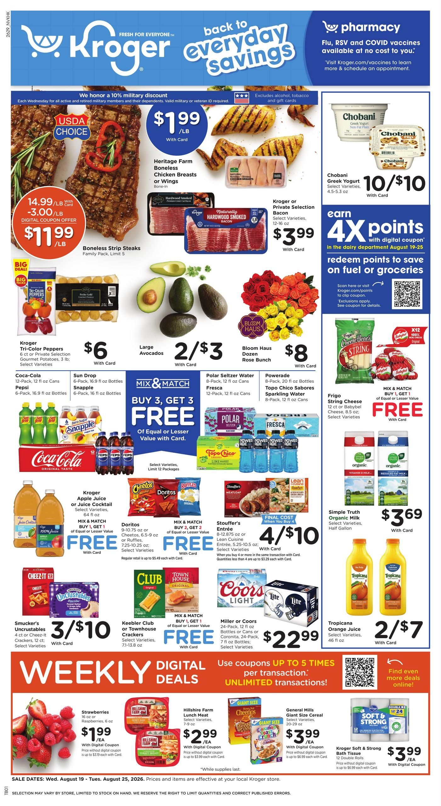 Kroger (Hopkinsville Area, KY) Weekly Ad August 19 - 25, 2026