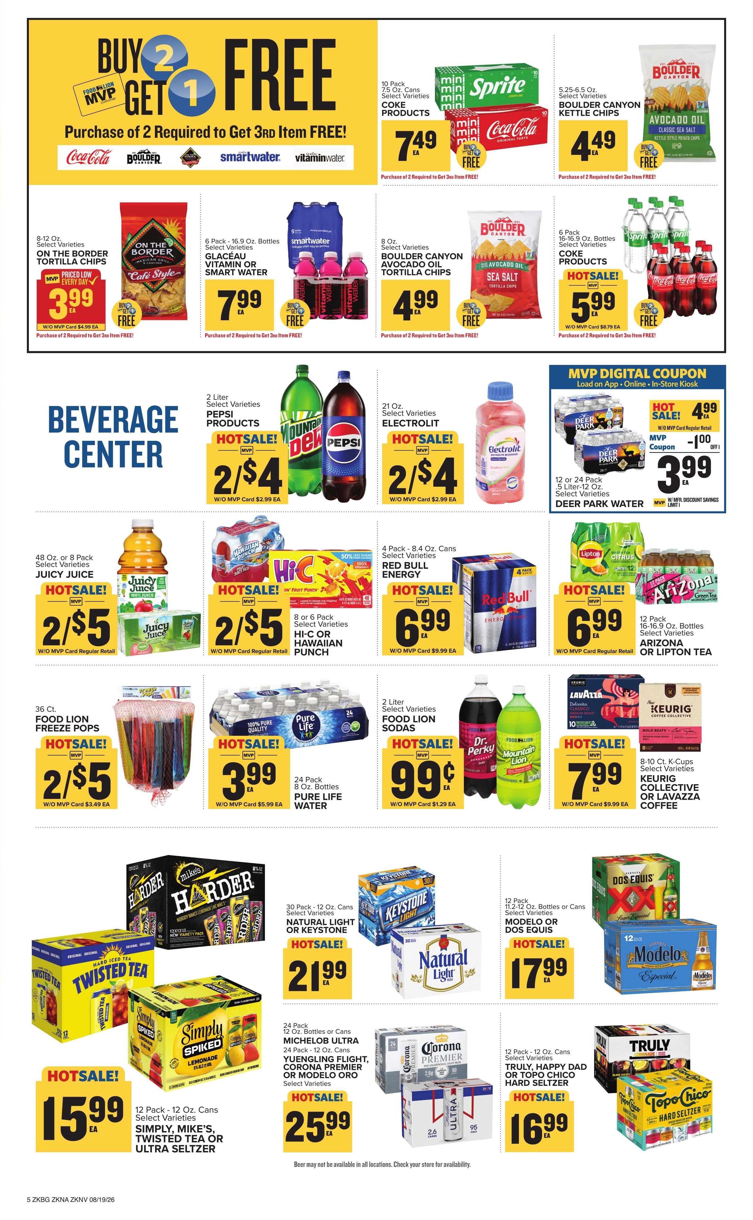 Food Lion (Hopkinsville–Nortonville Area, KY) Weekly Ad August 19 - 25, 2026