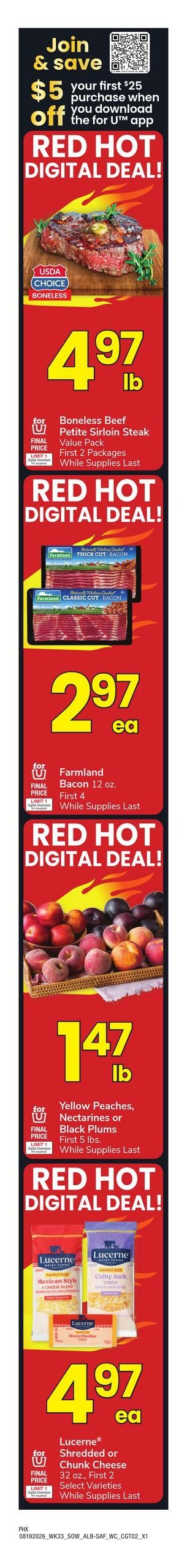 Safeway (Apache Junction Area, AZ) Weekly Ad August 19 - 25, 2026
