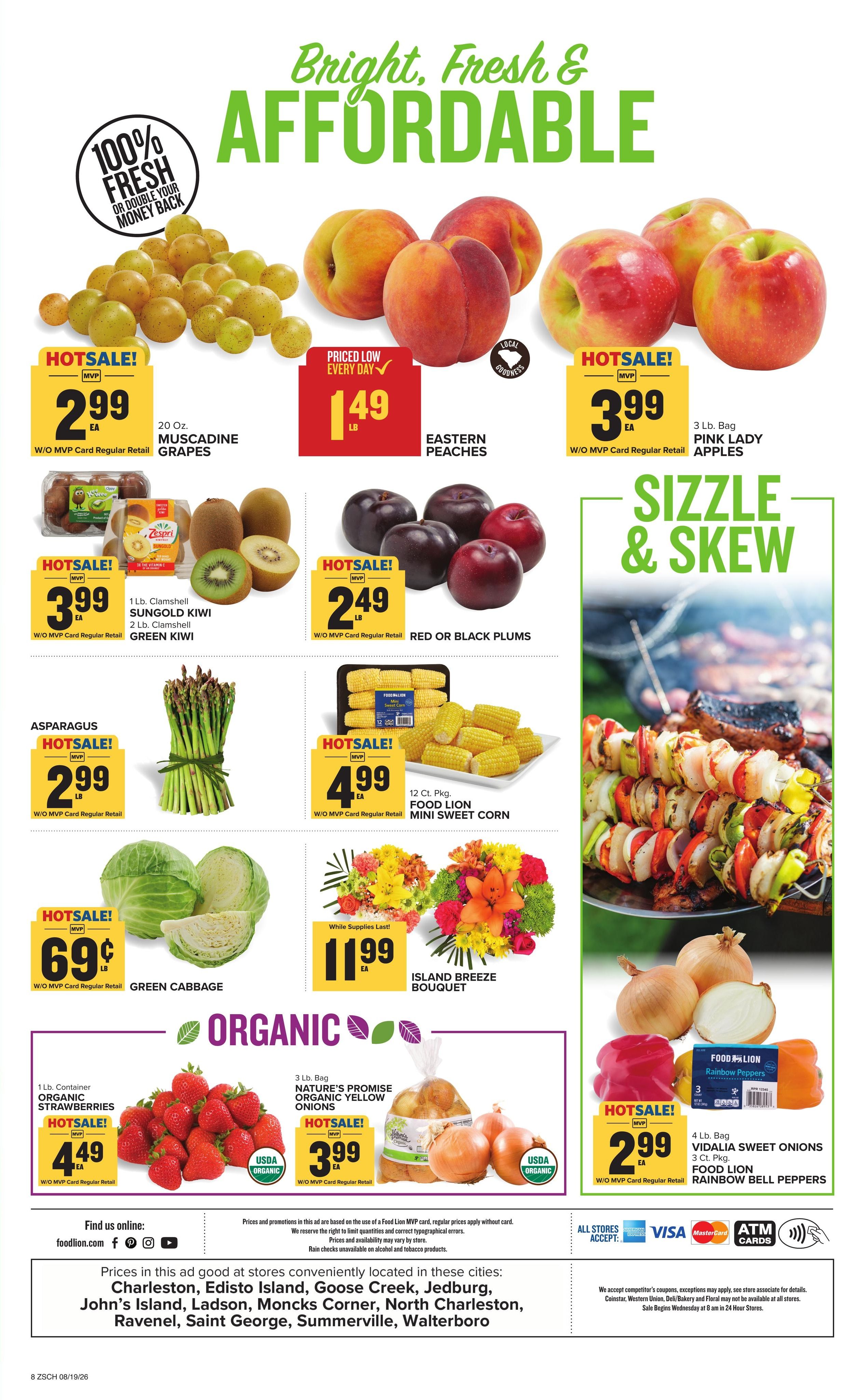 Food Lion (Charleston–North Charleston Area, SC) Weekly Ad August 19 - 25, 2026
