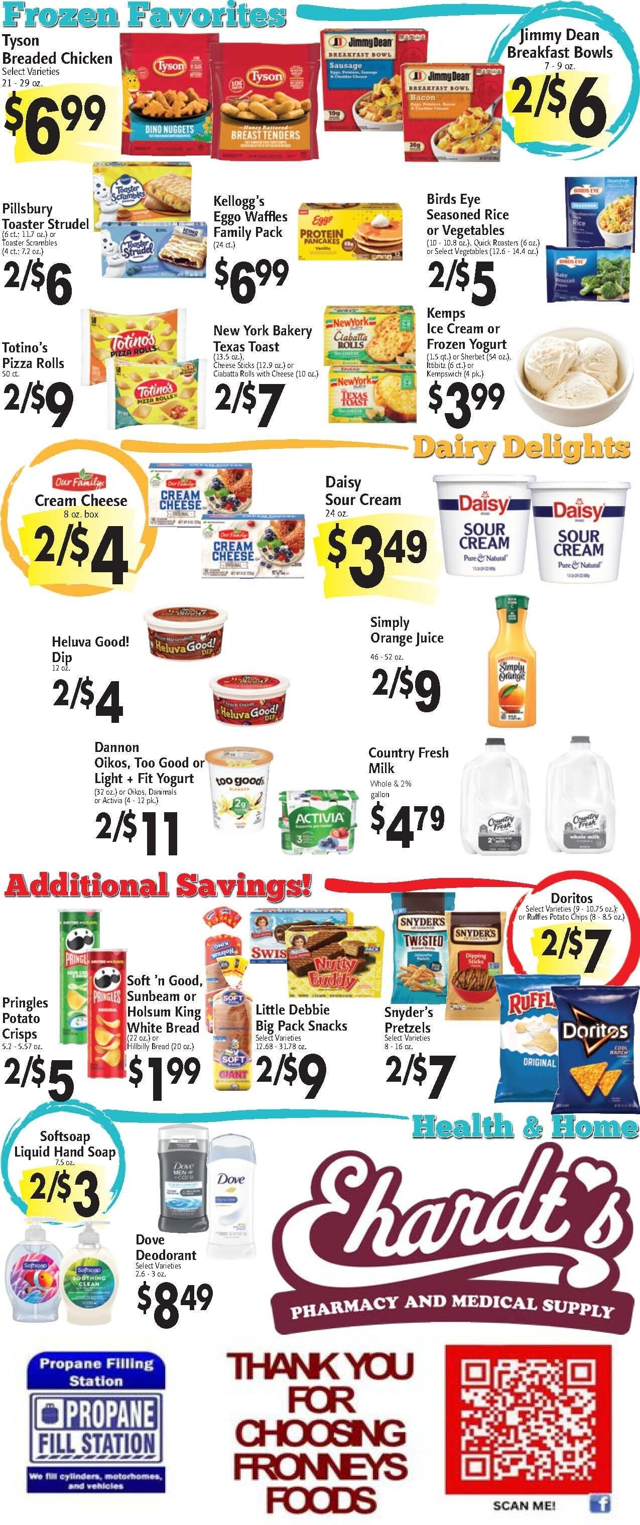 Fronney's Foods Weekly Ad August 17 - 23, 2026